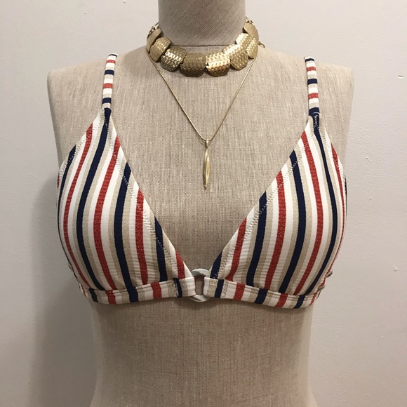 Cupshe tricolor patriotic triangle bikini. Size M - Picture 4 of 14